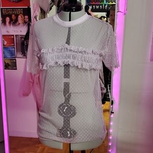 Lilac mesh shirt